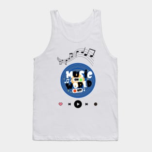 Music graphic design Tank Top